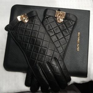 Michael Kors leather gloves